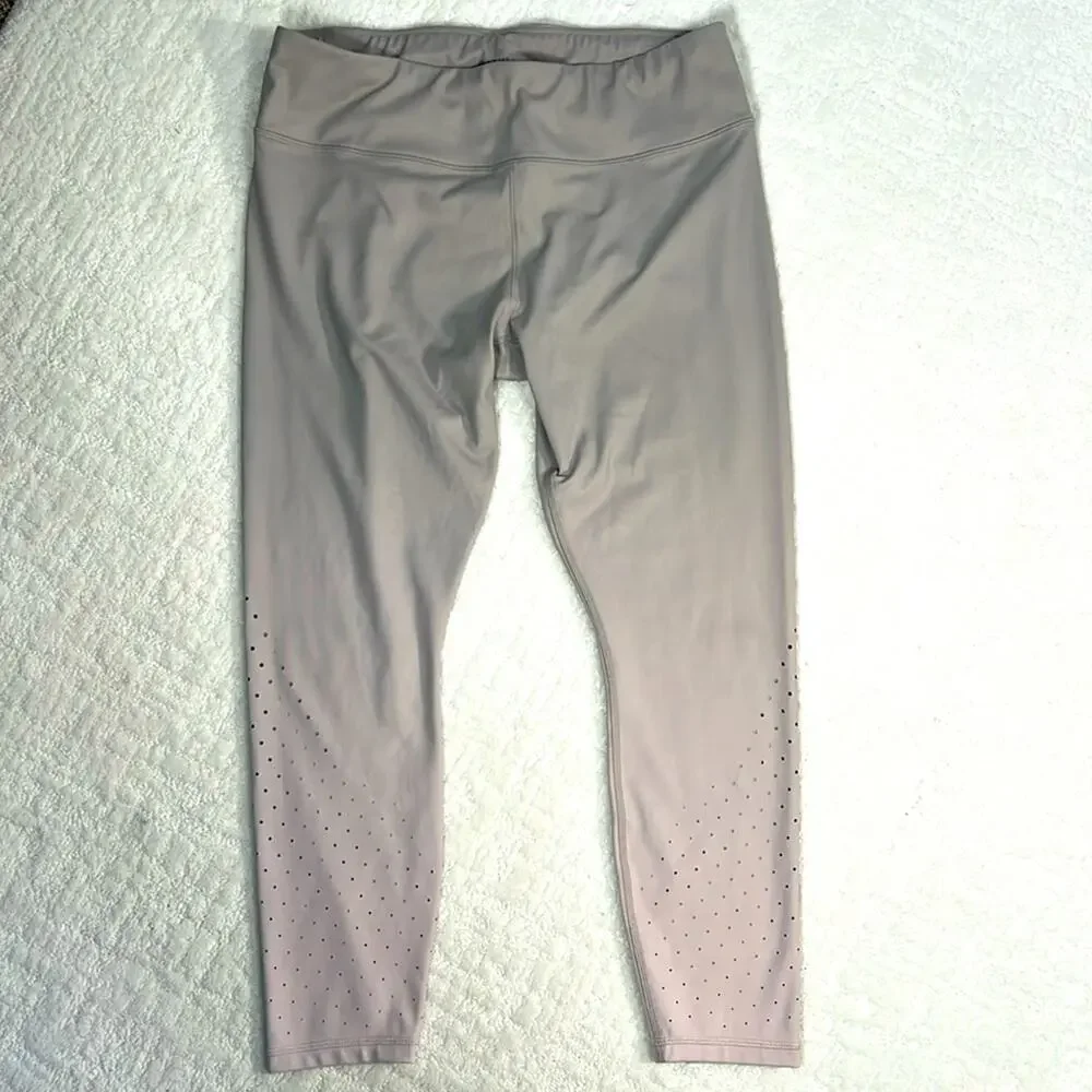 Athleta Contender Aero 7/8 tight high rise pebble gray leggings LP - Picture 2 of 13